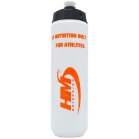 Trinkflasche Sport Bottle Weiß-Orange ultracap 900ml