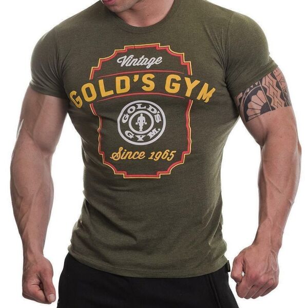 Golds Gym T-Shirt Vintage army marl