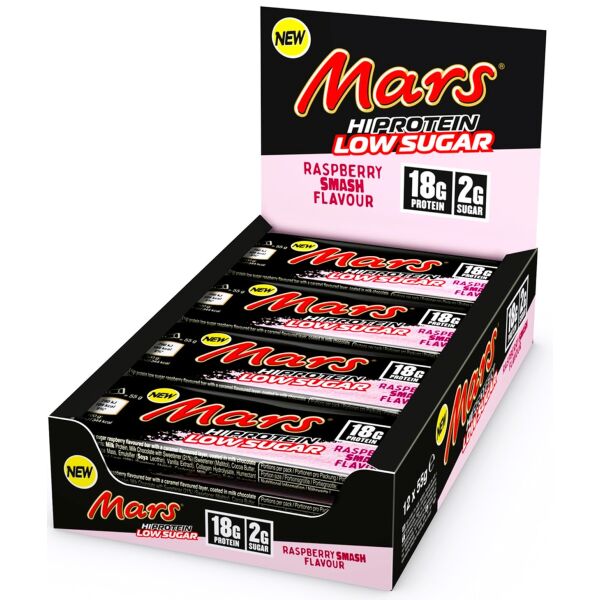 Mars Hi Protein Low Sugar Bar Raspberry Smash 12x55g